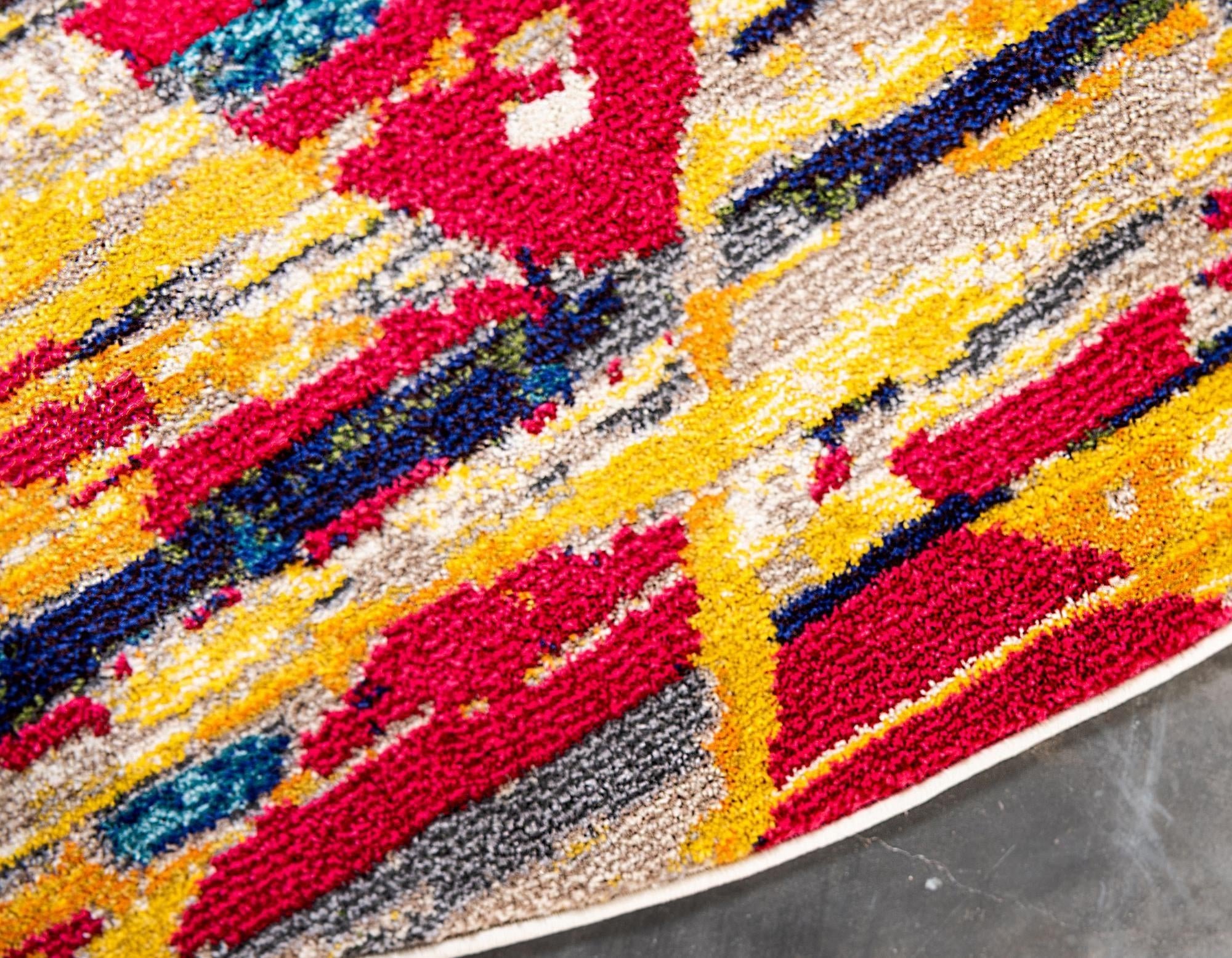 8' x 8' Washable Casablanca Round Rug