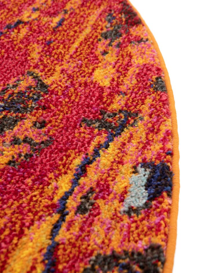 Detail image of 8' x 8'  Washable Casablanca Round Rug