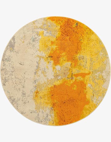 6' x 6' Washable Casablanca Round Rug