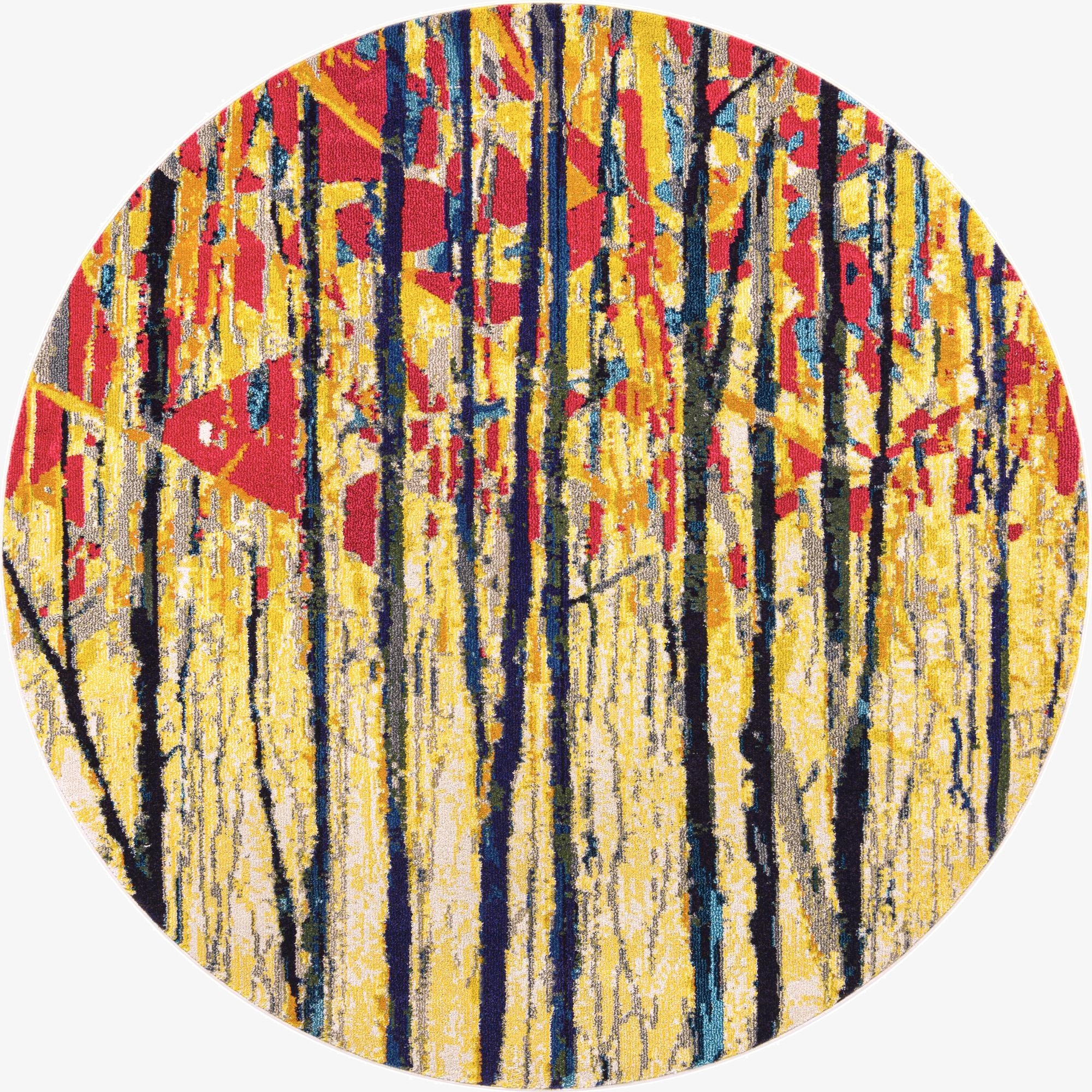 8' x 8'  Washable Casablanca Round Rug