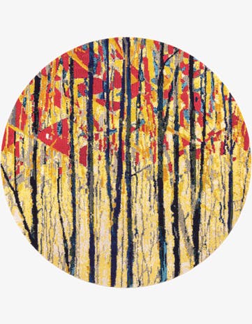 8' x 8' Washable Casablanca Round Rug