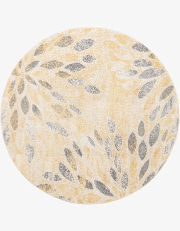 Yellow Charleston Round Rug