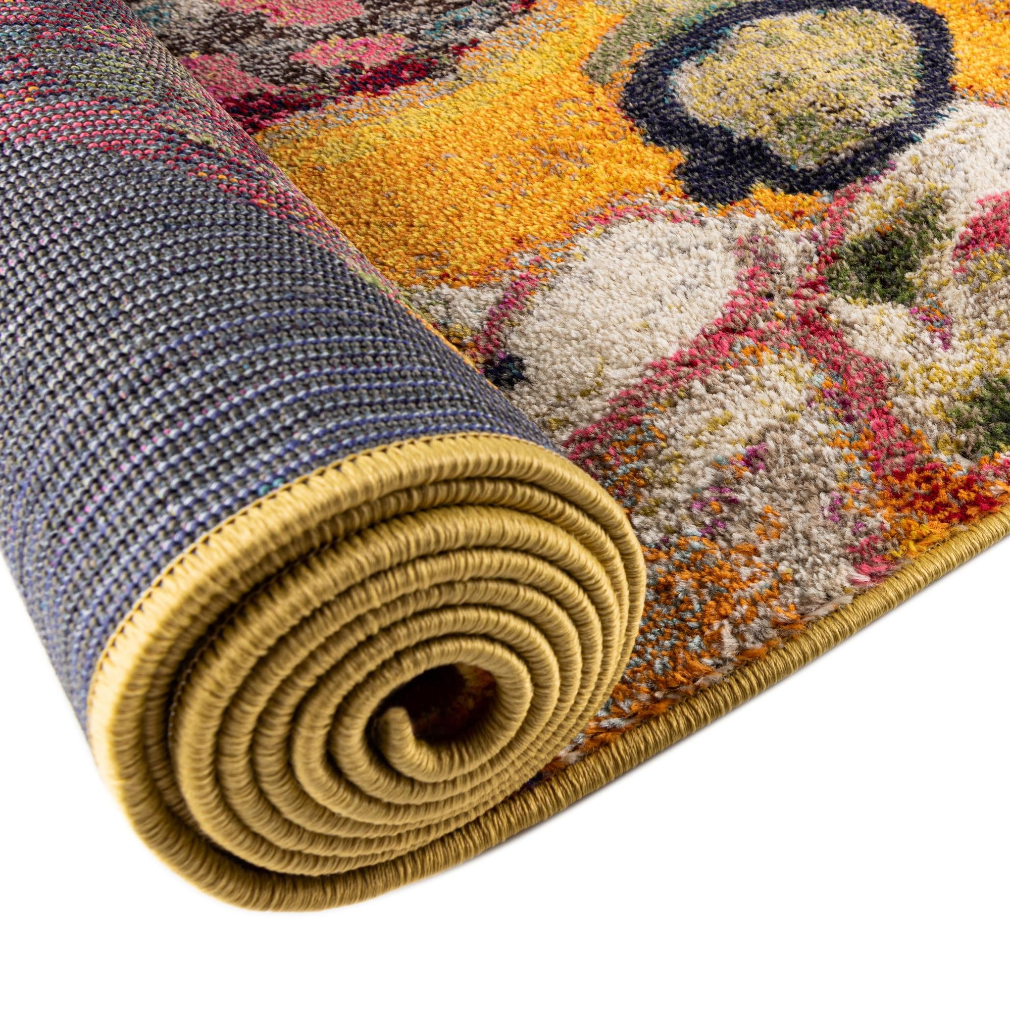 5' 3 x 5' 3 Washable Haerfest Round Rug