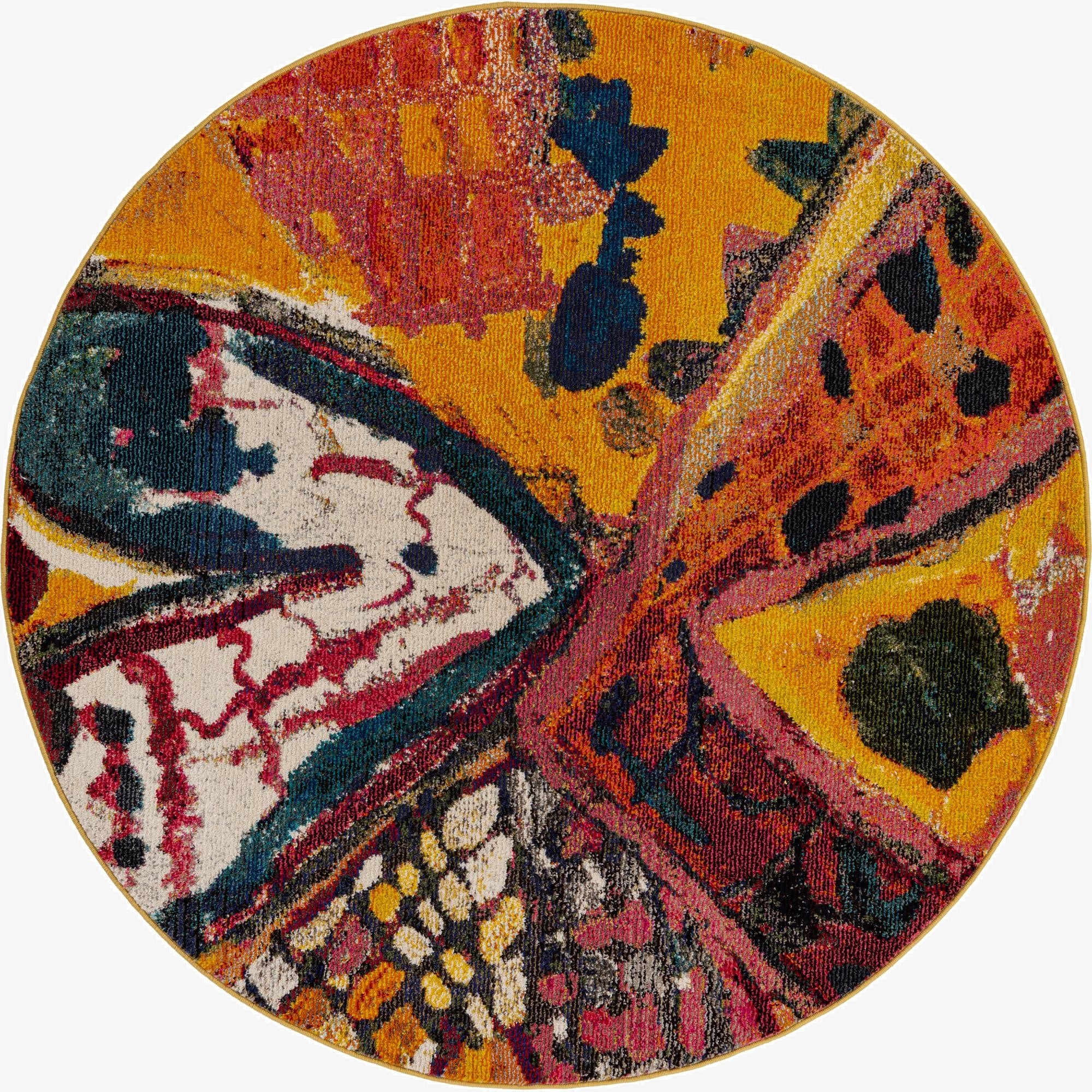 5' 3 x 5' 3  Washable Haerfest Round Rug