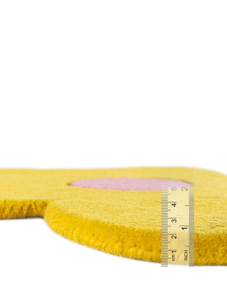 Detail image of 5' 1 x 5' 1 Happy Rugs Funky Flower Wool Round