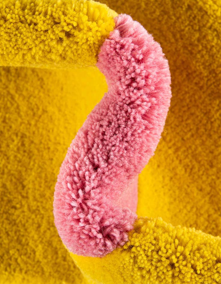 Detail image of 5' 1 x 5' 1 Happy Rugs Funky Flower Wool Round