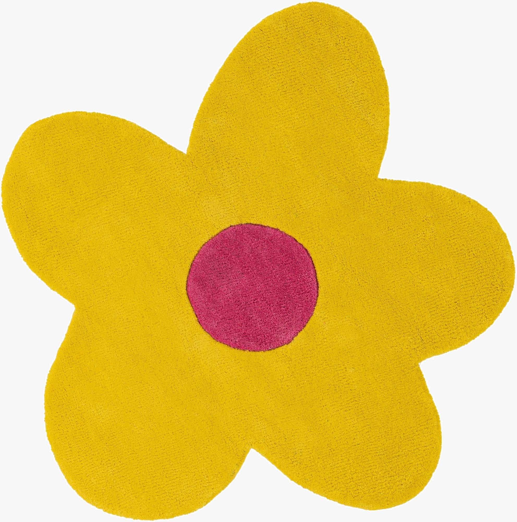 3' 1 x 3' 1 Happy Rugs Funky Flower Wool Round