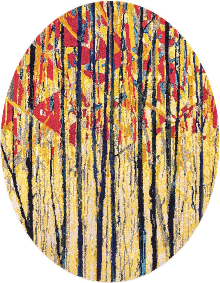 Detail image of 8' x 8' Washable Hyacinth Round Rug