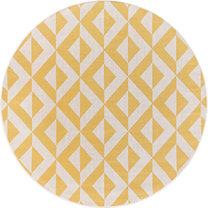 6' 7 x 6' 7 Easy-Clean Jill Zarin Napa Indoor / Outdoor Round Rug