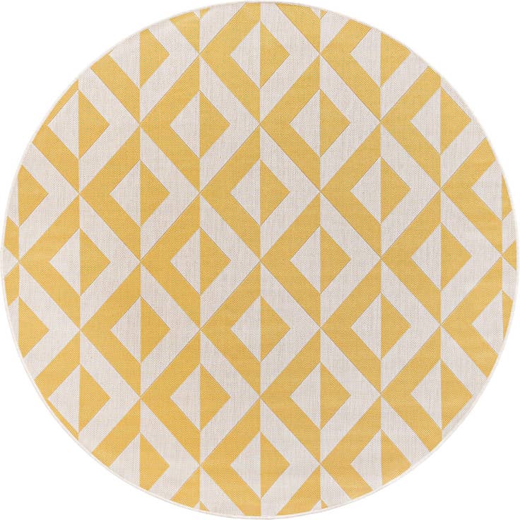 Detail image of 6' 7 x 6' 7 Easy-Clean Jill Zarin Napa Indoor / Outdoor Round Rug