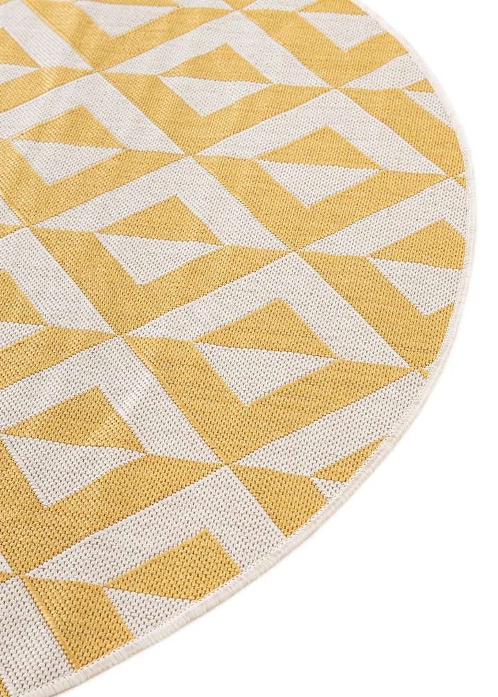 4' x 4' Easy-Clean Jill Zarin Napa Indoor / Outdoor Round Rug
