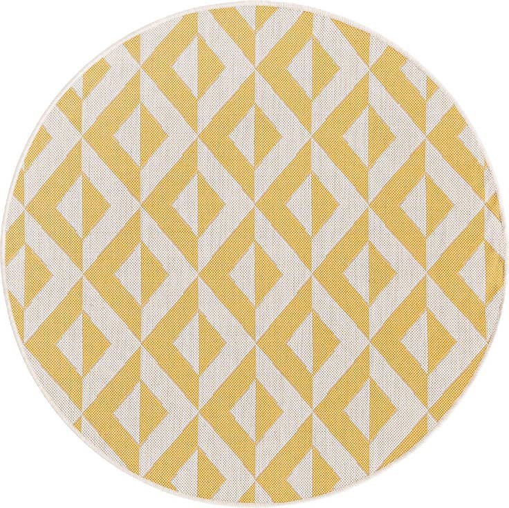 Detail image of 4' x 4' Easy-Clean Jill Zarin Napa Indoor / Outdoor Round Rug
