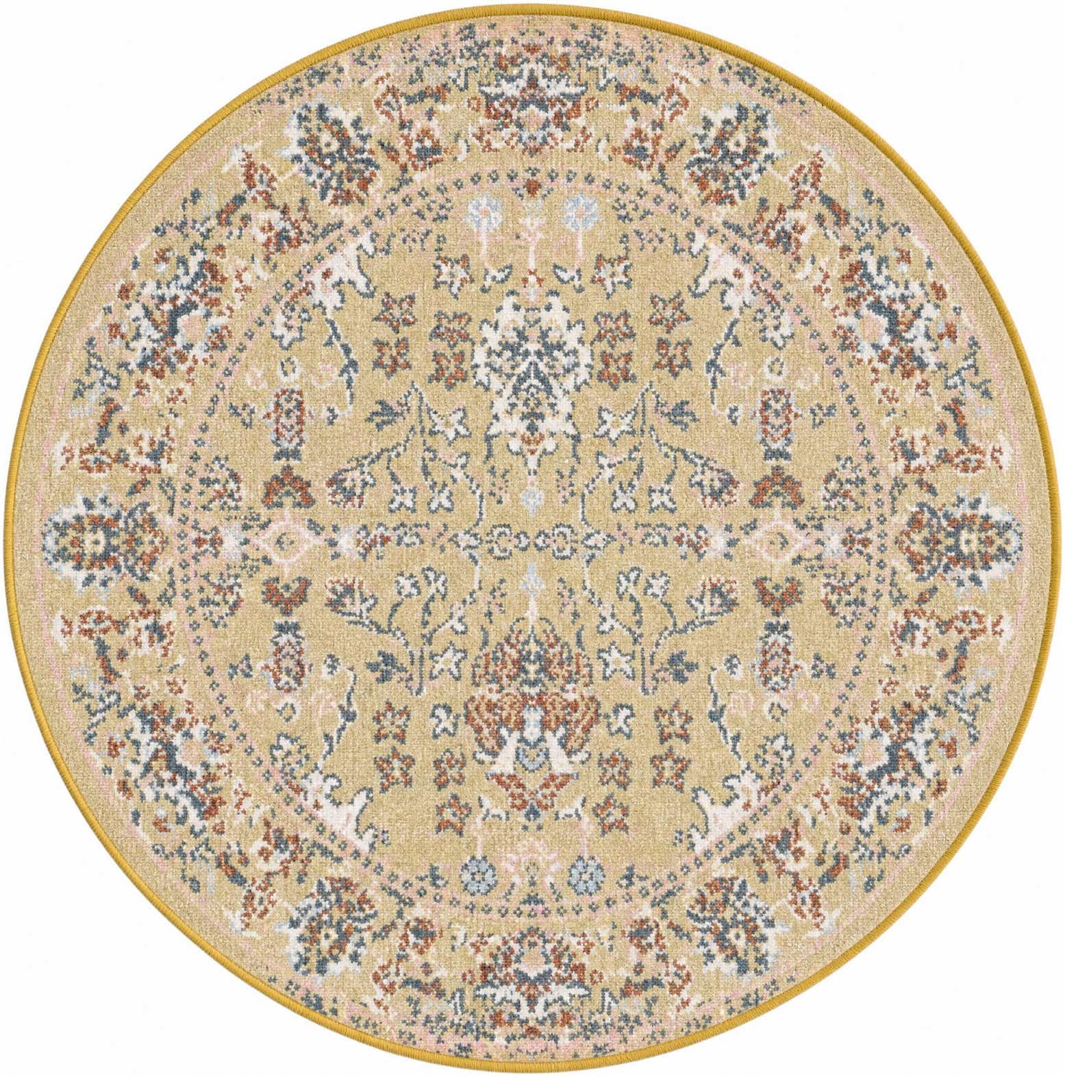 3' 3 x 3' 3 Kamala Washable Round Rug