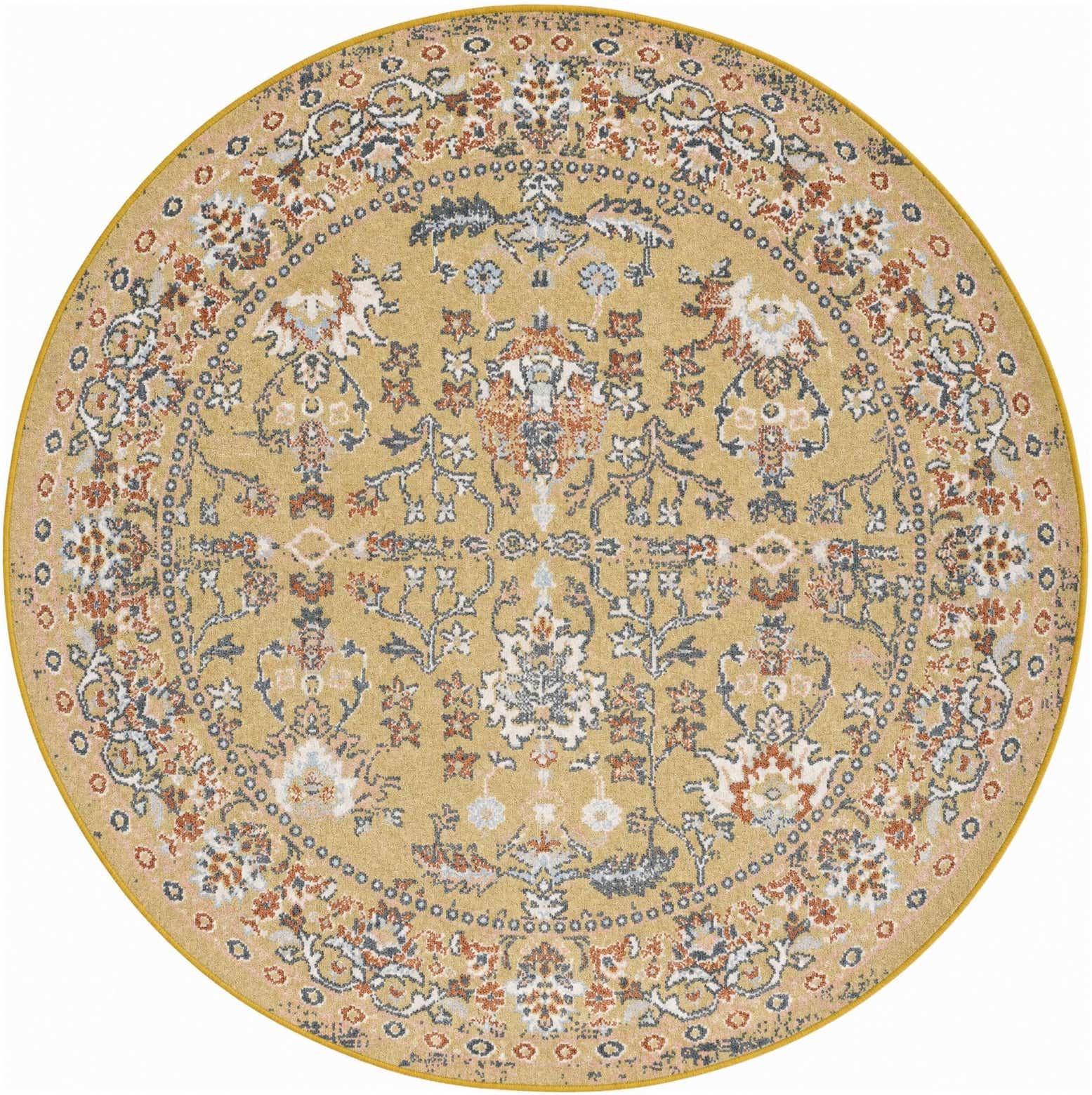 5' 3 x 5' 3 Kamala Washable Round Rug