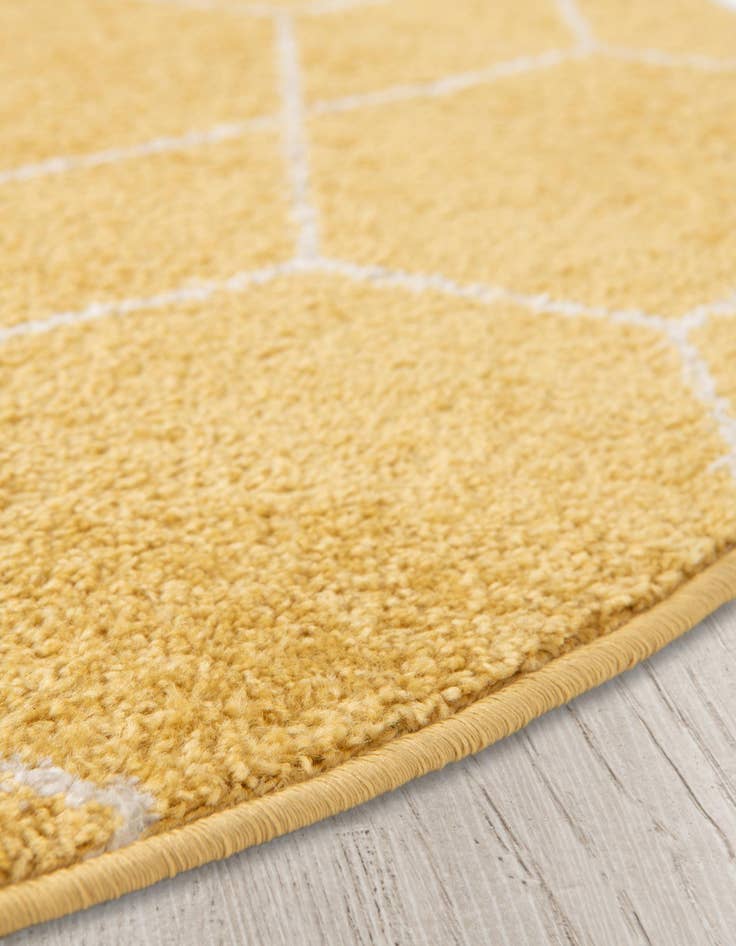 Detail image of 7' x 7' Lattice Frieze Round Rug