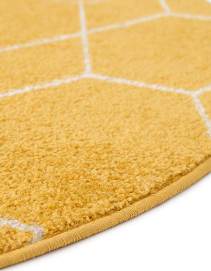 Detail image of 185cm x 185cm Trellis Frieze Round Alfombra