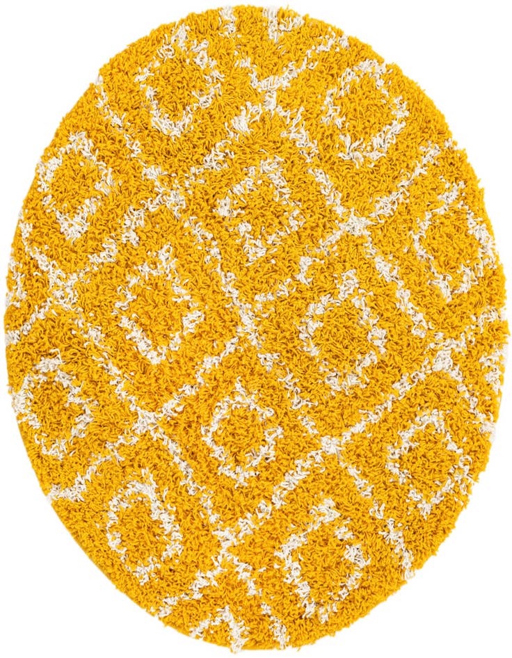 Detail image of 3' 3 x 3' 3 Lattice Shag Round Rug