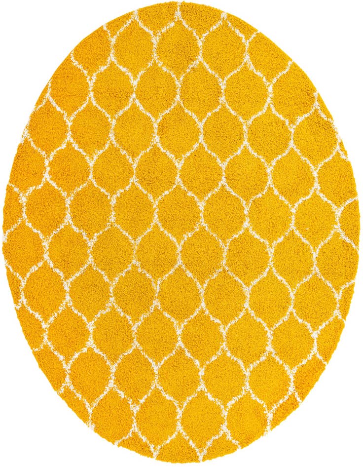 Detail image of 10' x 10' Lattice Shag Round Rug