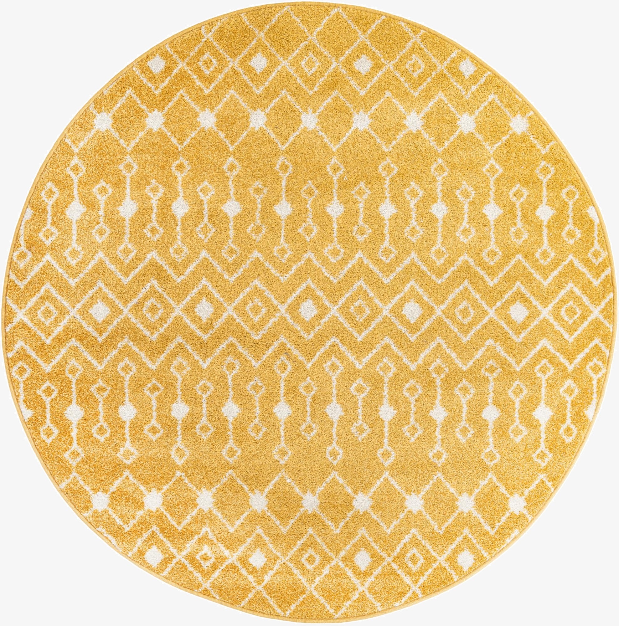 7' 10 x 7' 10 Moroccan Trellis Round Rug