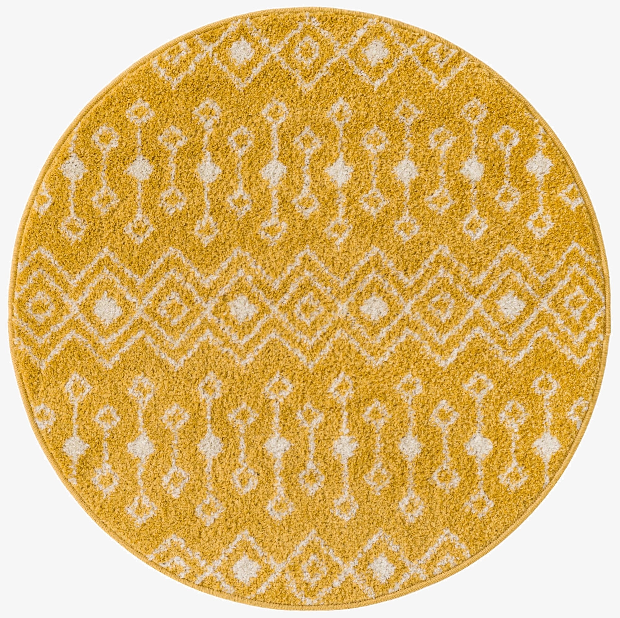 3' 3 x 3' 3 Moroccan Trellis Round Rug