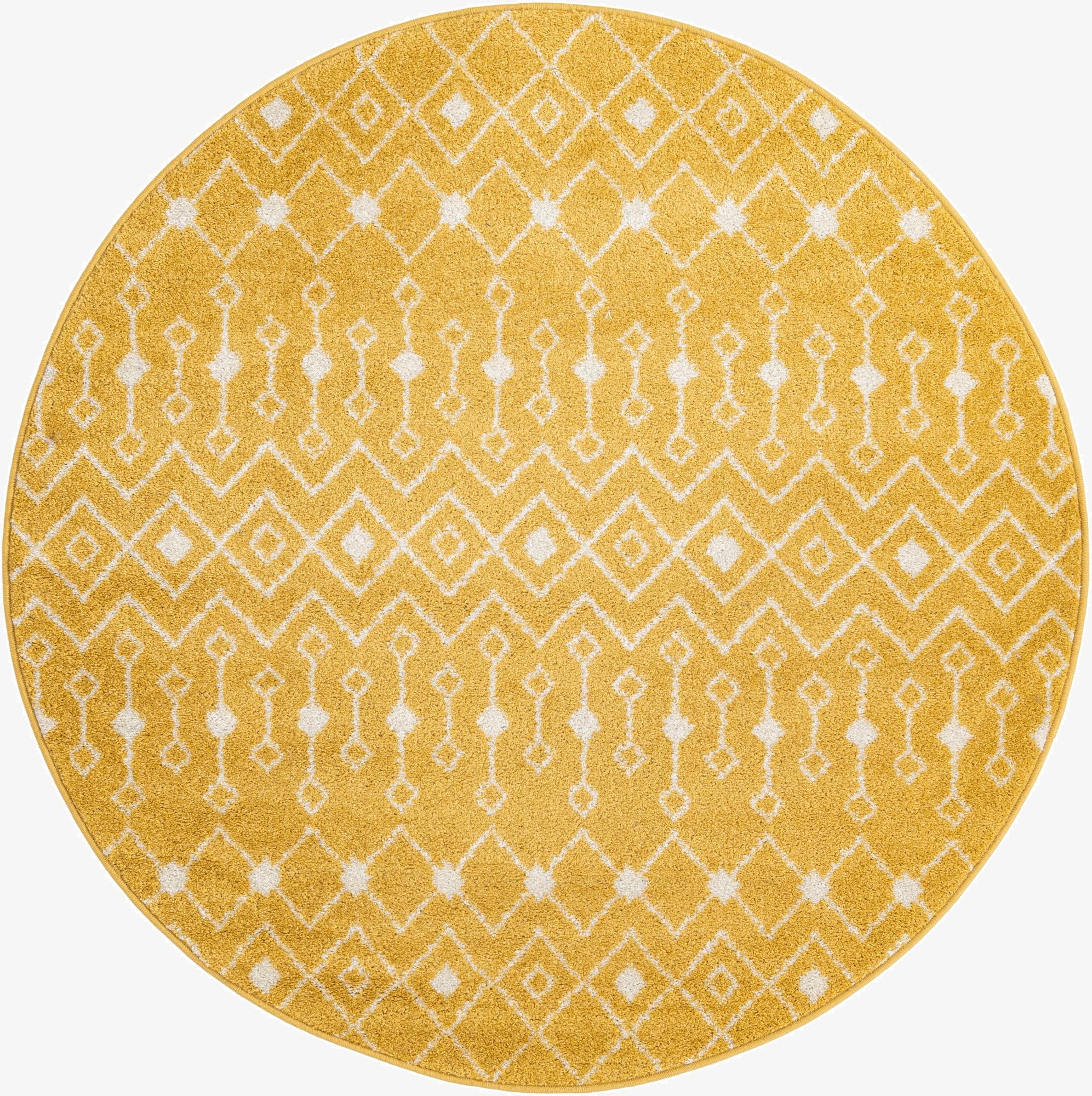 Primary image 6' x 6' Moroccan Trellis Round Rug