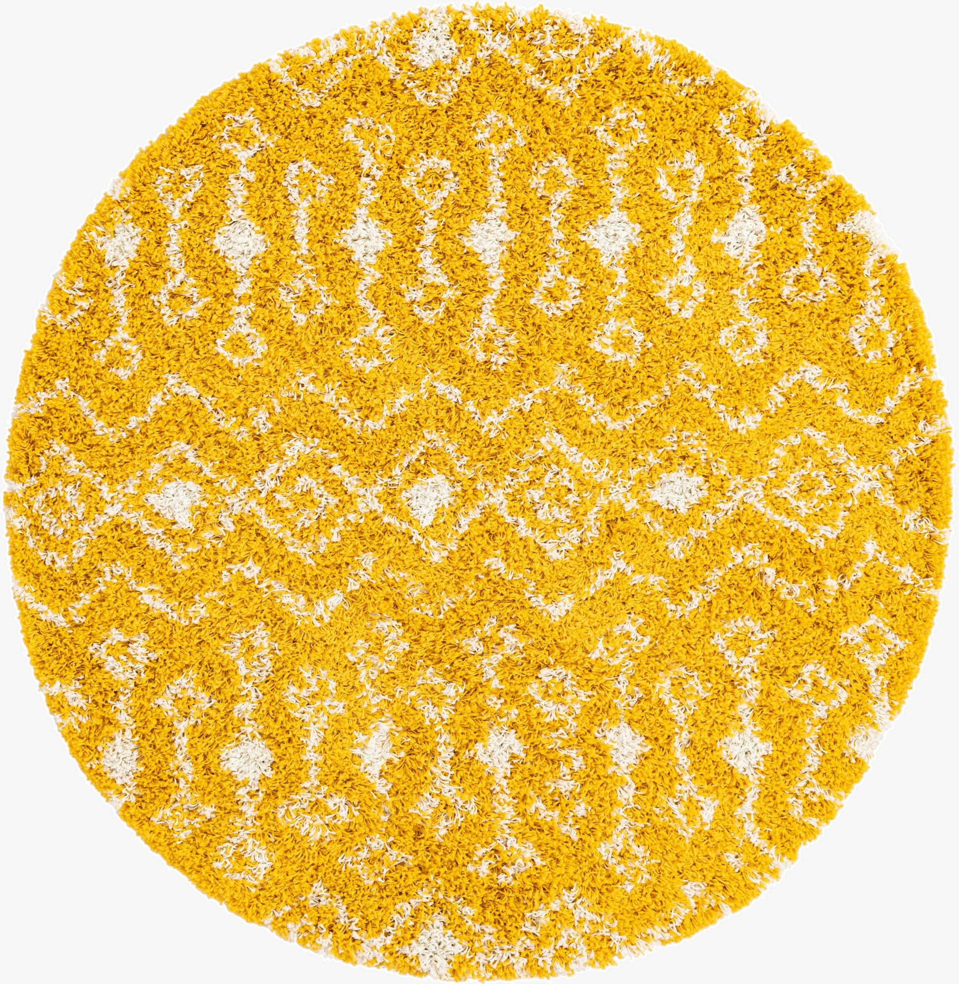 Primary image 5' 3 x 5' 3 Moroccan Trellis Shag Round Rug