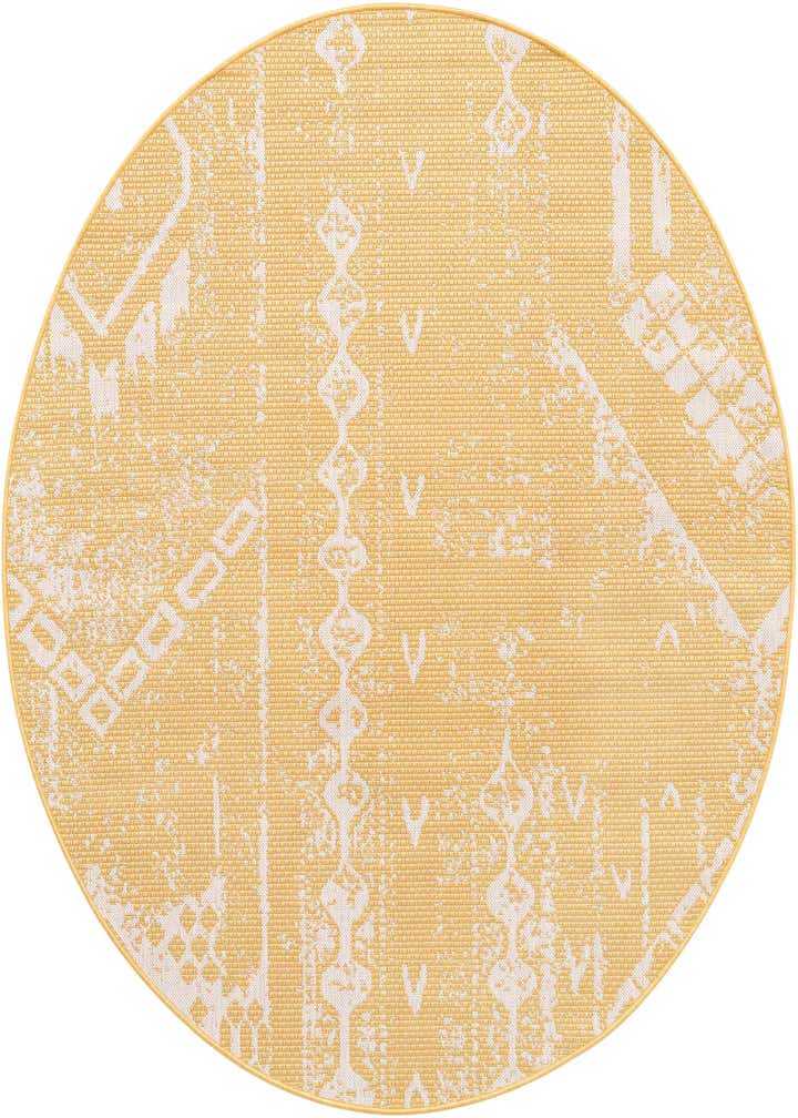 6' x 6' Easy-Clean Bohemian Indoor / Outdoor Round Rug