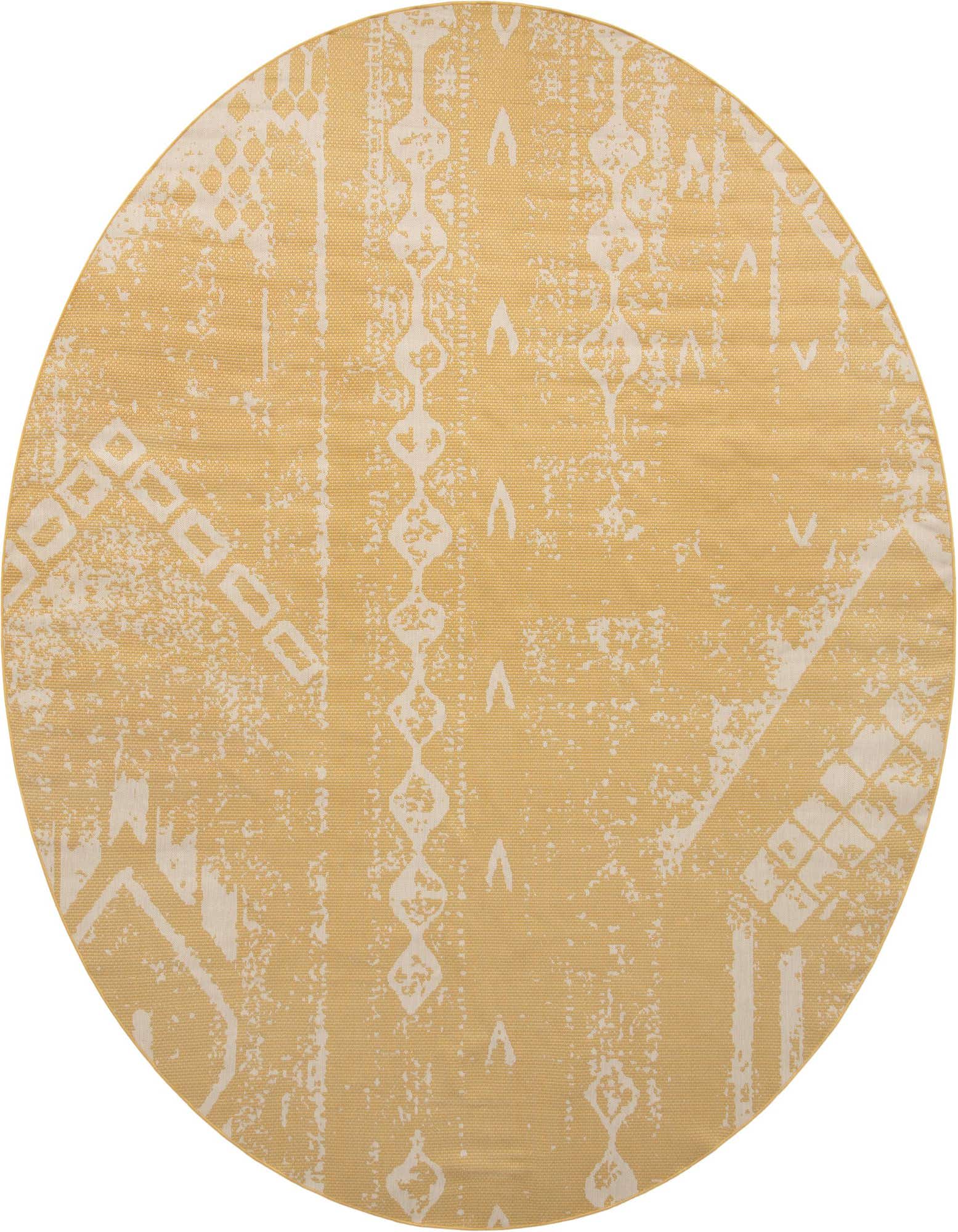 13' x 13' Easy-Clean Bohemian Indoor / Outdoor Round Rug