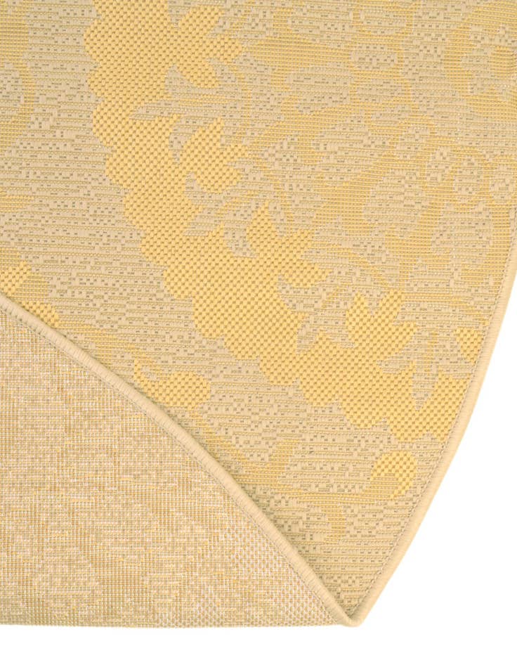 Detail image of 6' x 6' Easy-Clean Botanical Indoor / Outdoor Round Rug