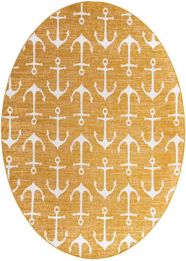 10' x 10' Easy-Clean Coastal Indoor / Outdoor Round Rug