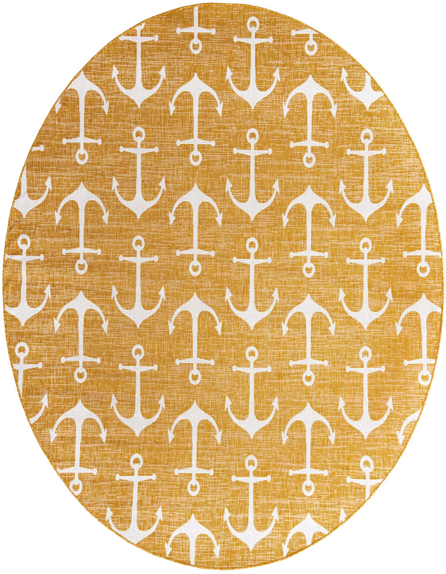 10' x 10' Easy-Clean Coastal Indoor / Outdoor Round Rug