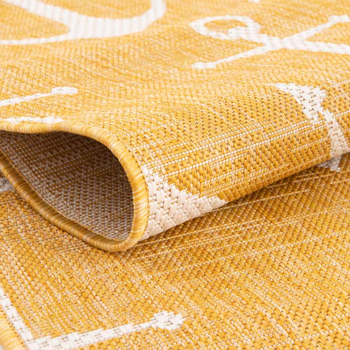 3' x 3' Easy-Clean Coastal Indoor / Outdoor Round Rug