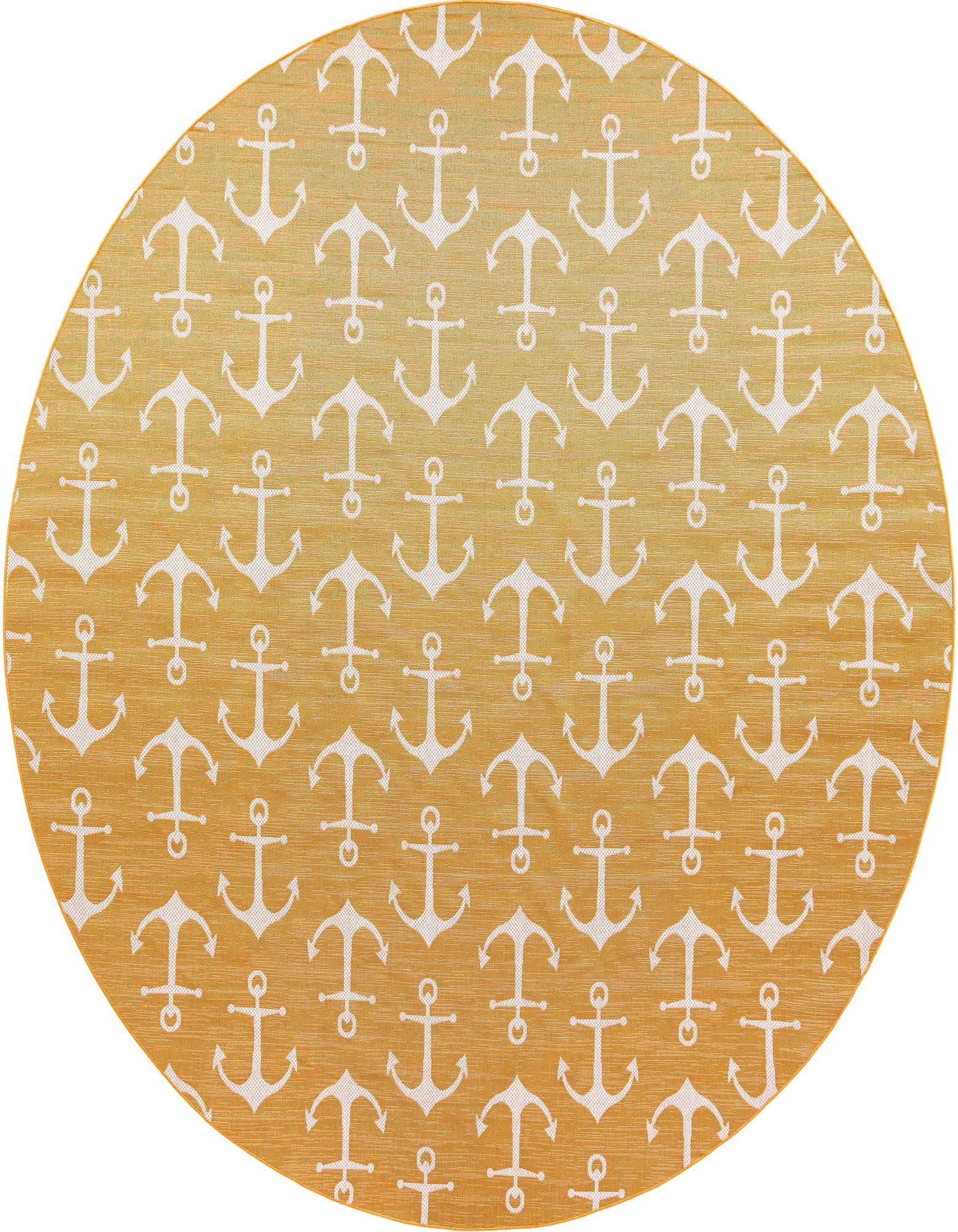 13' x 13' Easy-Clean Coastal Indoor / Outdoor Round Rug