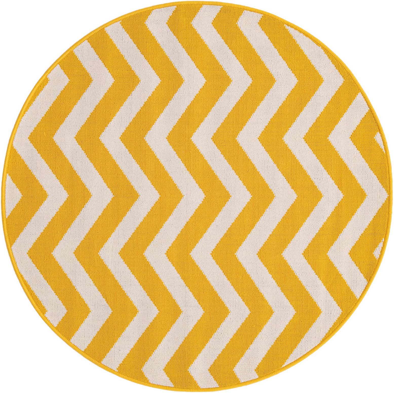 4' x 4' Easy-Clean Coastal Indoor / Outdoor Round Rug