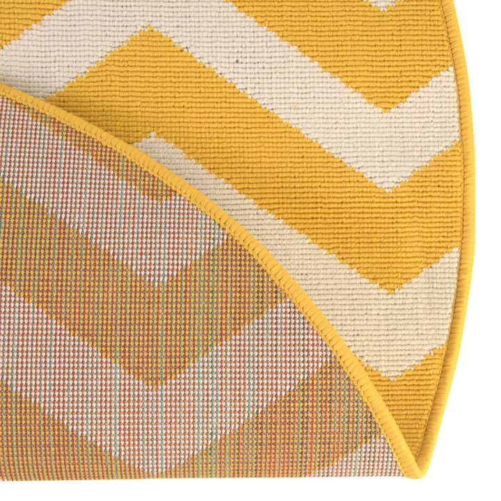 7' x 7' Easy-Clean Coastal Indoor / Outdoor Round Rug