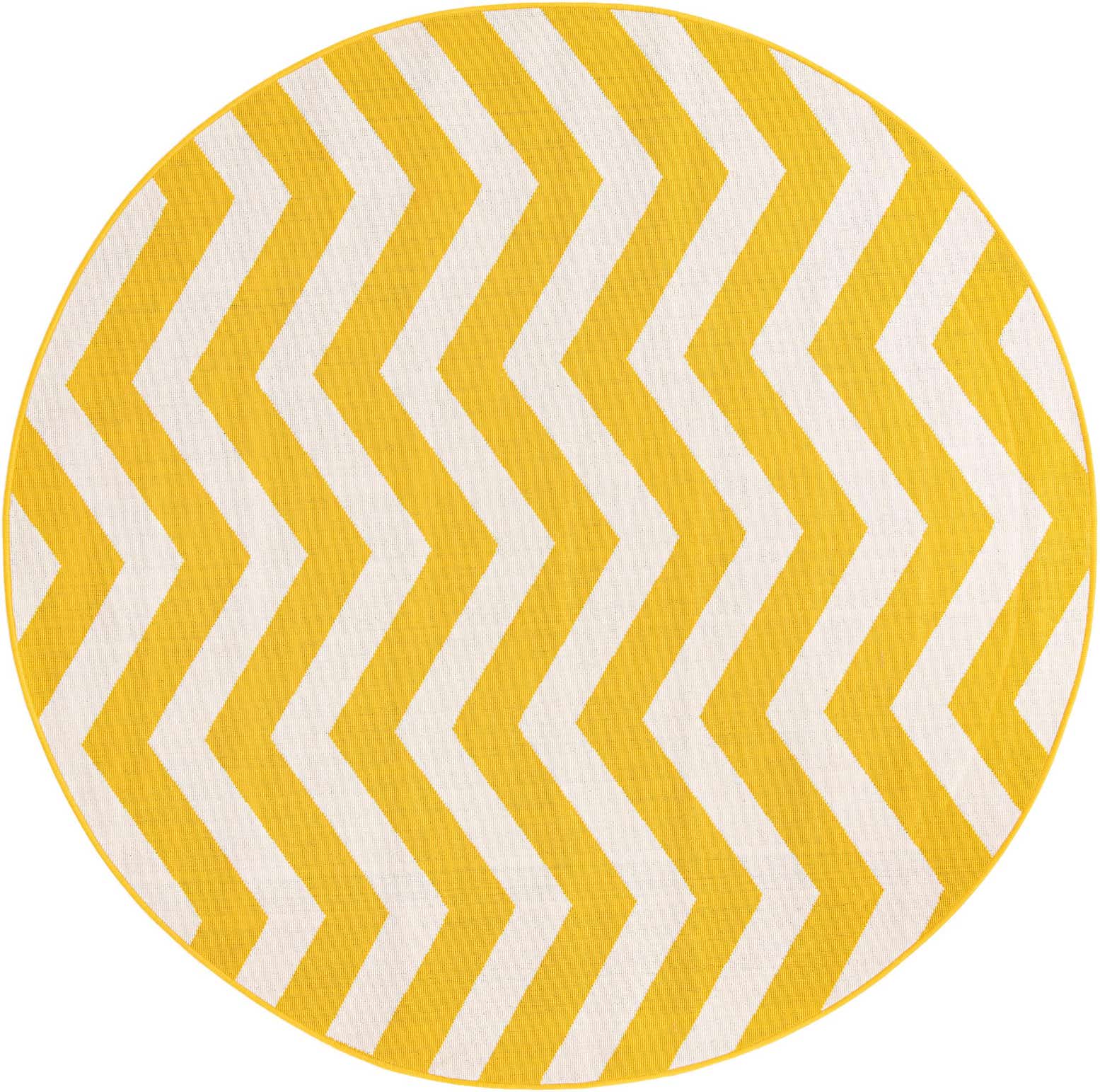 7' x 7' Easy-Clean Coastal Indoor / Outdoor Round Rug