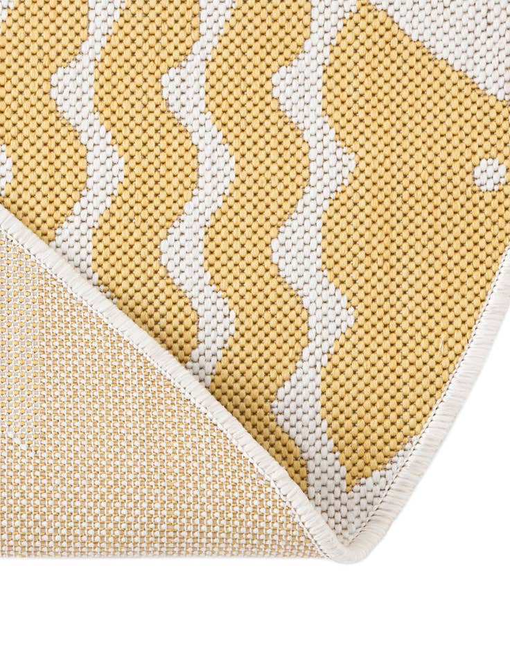 Detail image of 10' x 10' Easy-Clean Coastal Indoor / Outdoor Round Rug