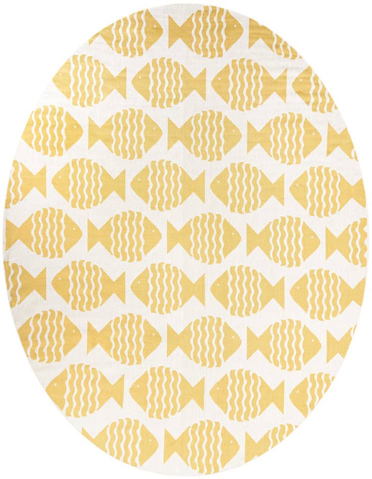 Detail image of 13' x 13' Easy-Clean Coastal Indoor / Outdoor Round Rug