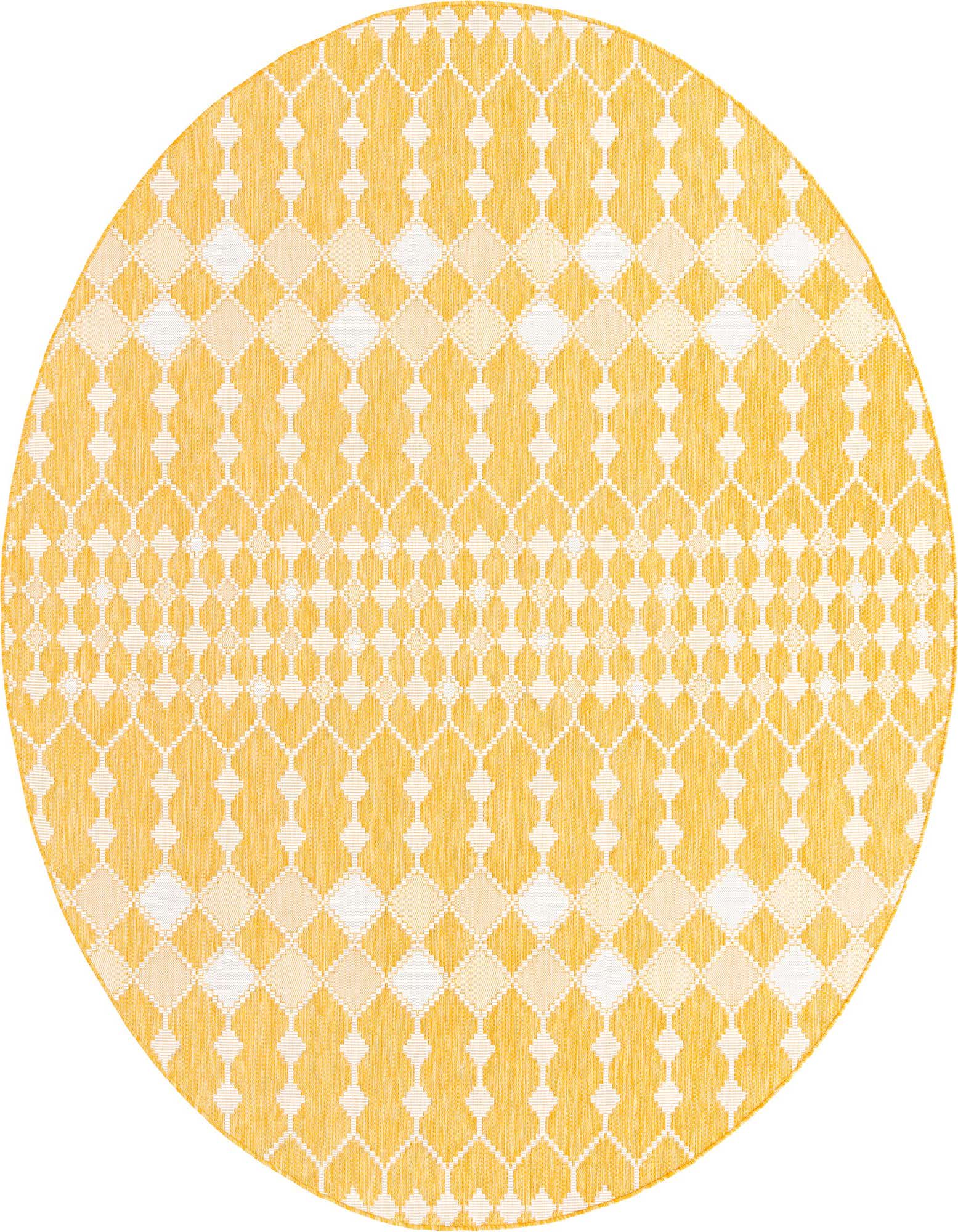 10' x 10' Easy-Clean Lattice Indoor / Outdoor Round Rug