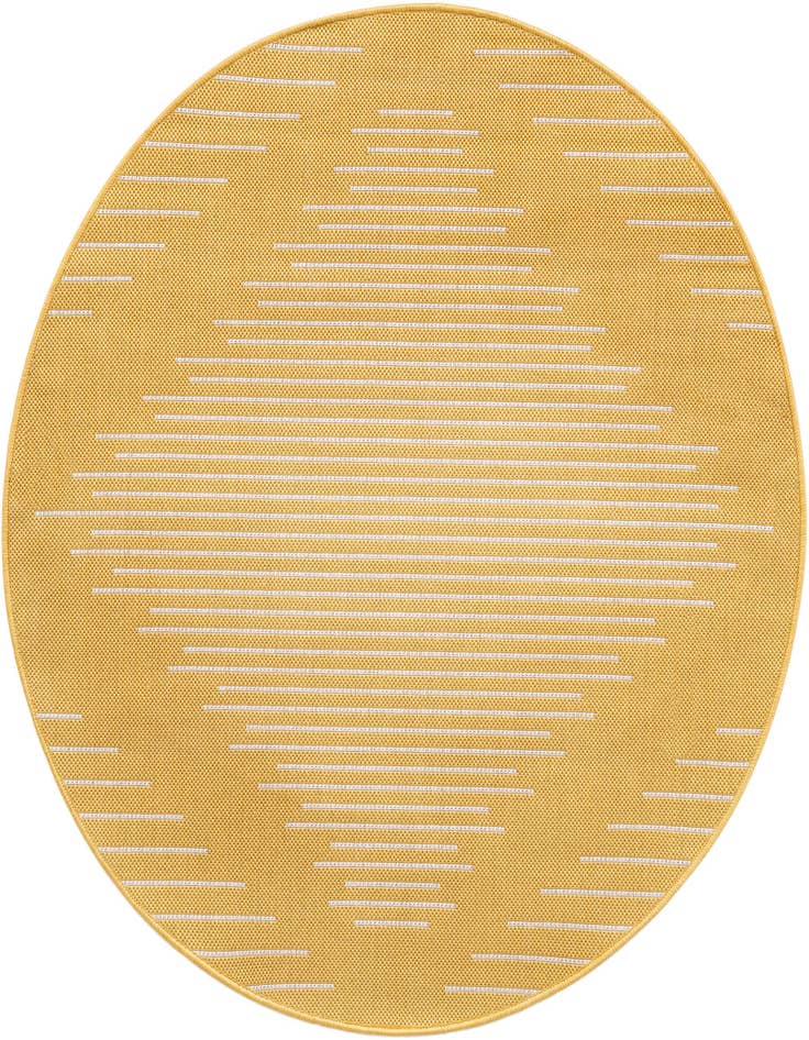 Detail image of 3' x 3' Easy-Clean Modern Indoor / Outdoor Round Rug