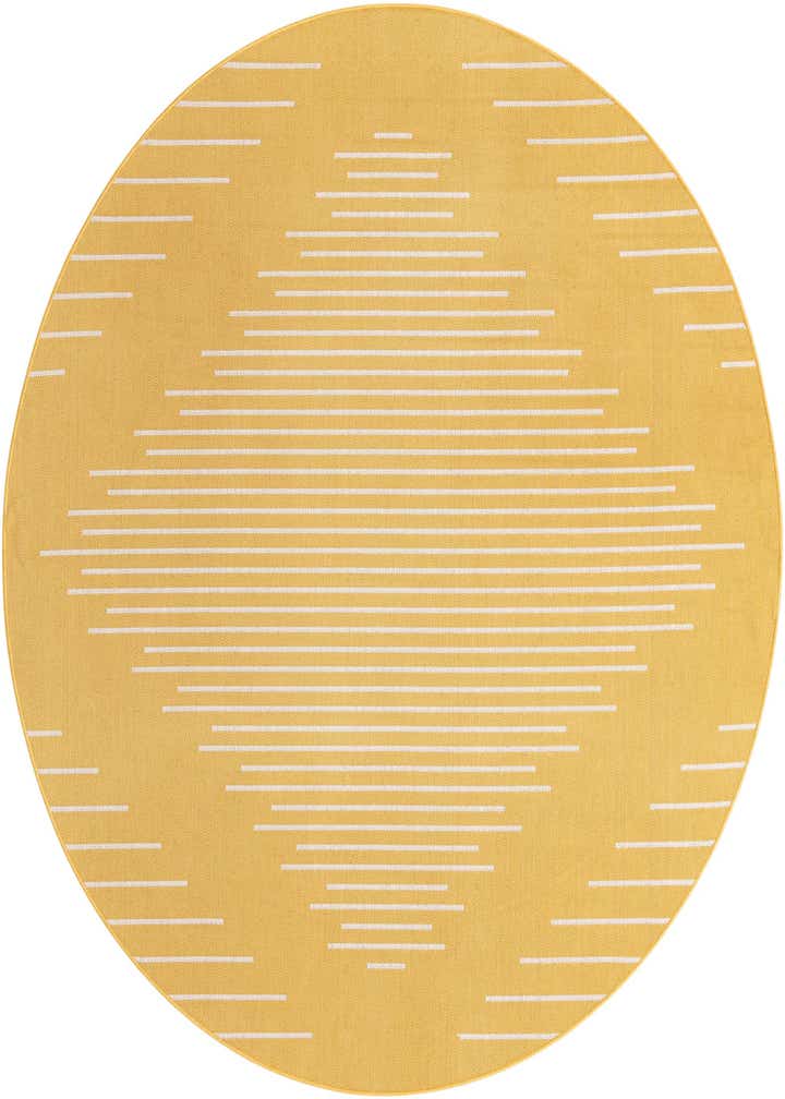7' 10 x 7' 10 Easy-Clean Modern Indoor / Outdoor Round Rug
