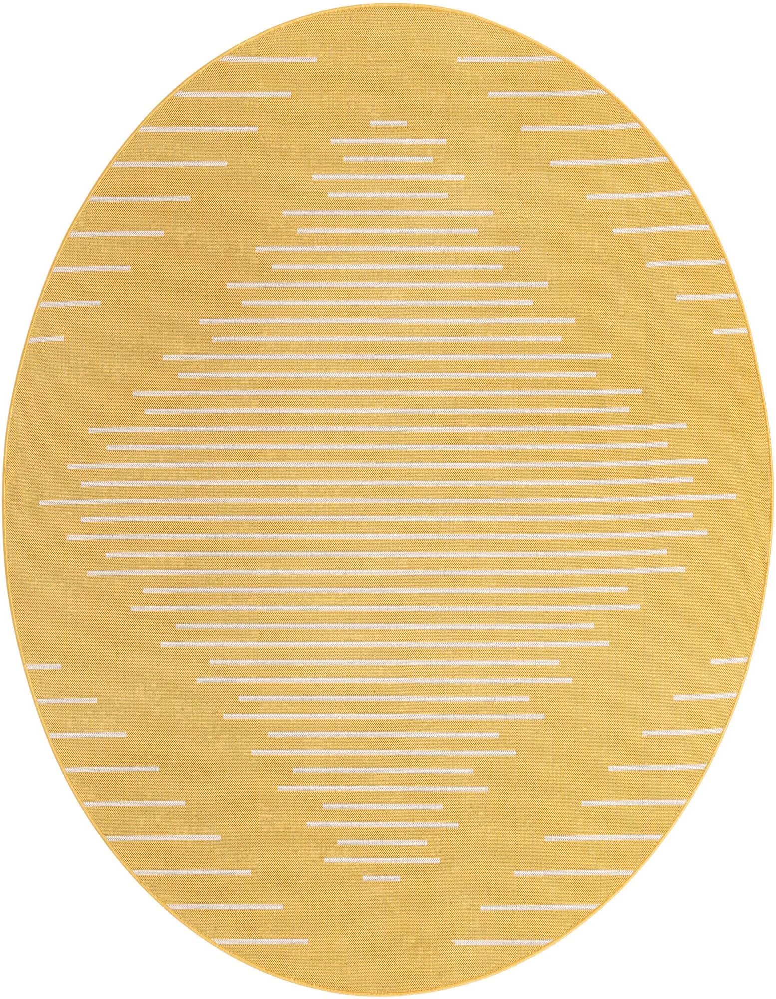 7' 10 x 7' 10 Easy-Clean Modern Indoor / Outdoor Round Rug