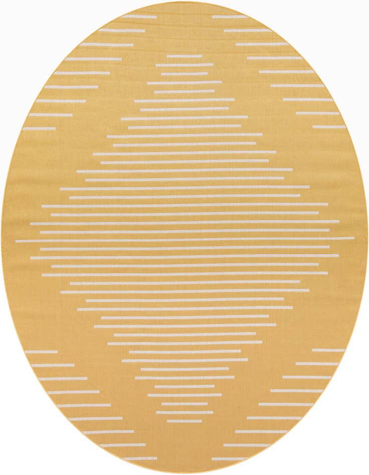 Detail image of 10' 8 x 10' 8 Easy-Clean Modern Indoor / Outdoor Round Rug
