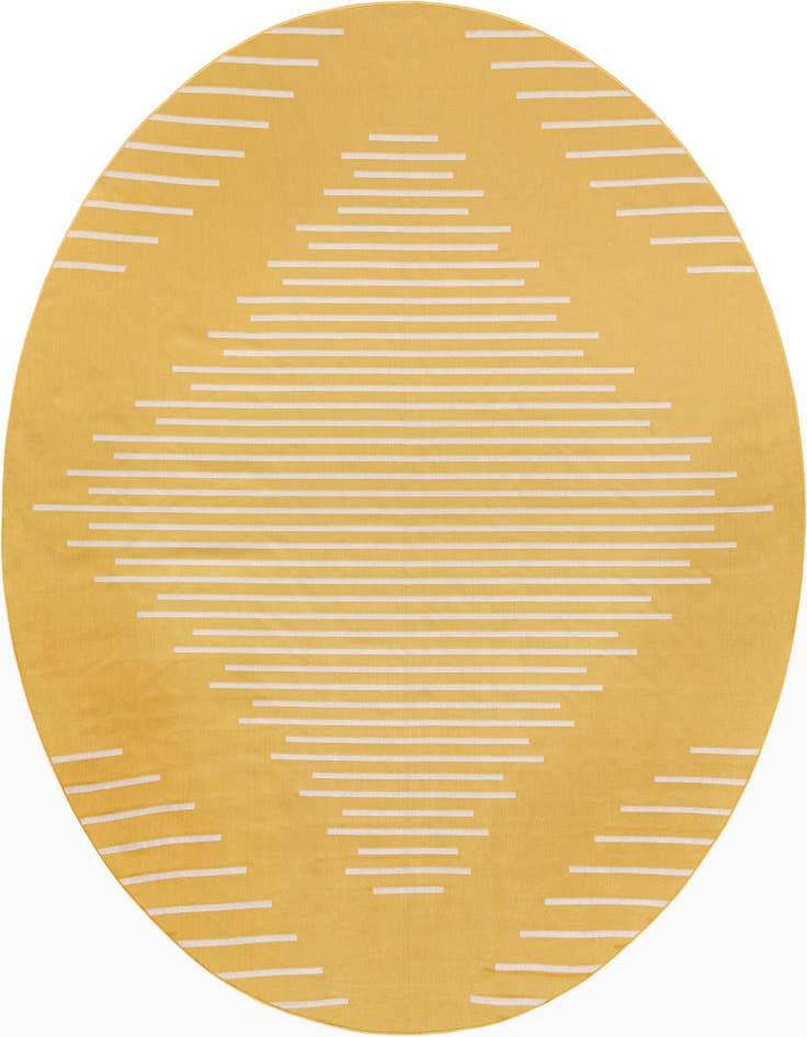 Detail image of 13' x 13' Easy-Clean Modern Indoor / Outdoor Round Rug