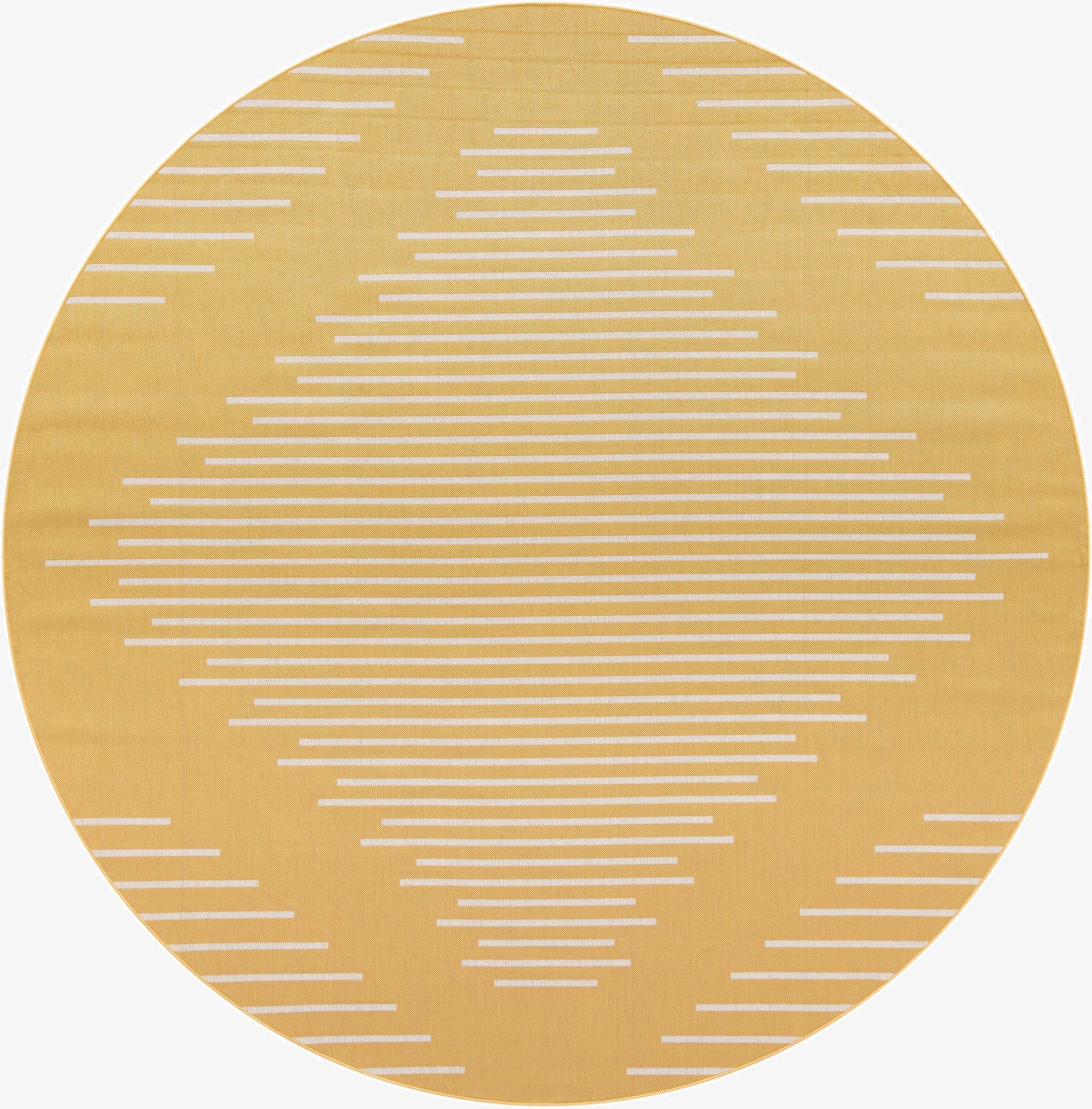 10' 8 x 10' 8  Washable Modern Indoor / Outdoor Round Rug