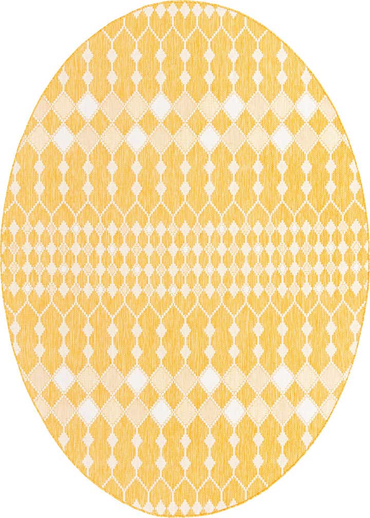 10' x 10' Easy-Clean Trellis Indoor / Outdoor Round Rug