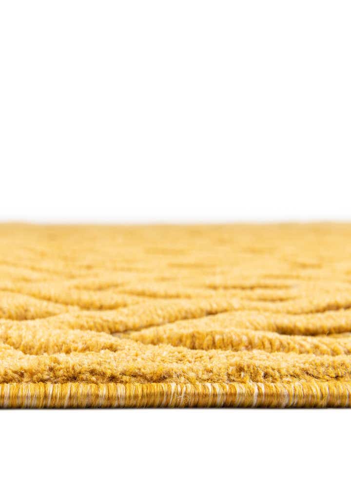 5' 3 x 5' 3 Easy-Clean Trellis Textured Indoor / Outdoor Round Rug