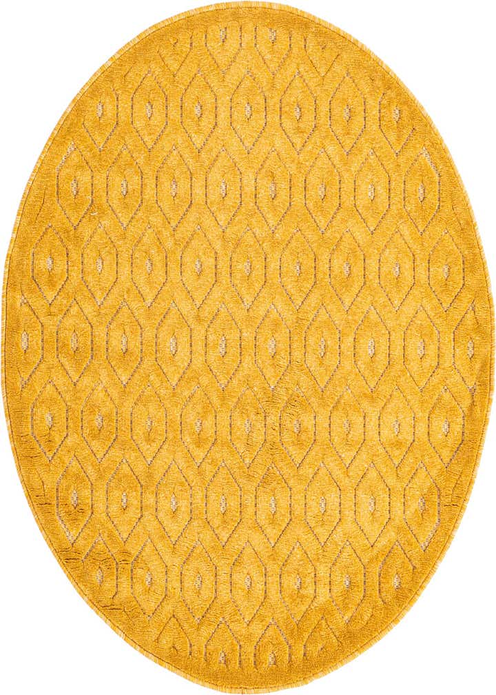 4' x 4' Easy-Clean Trellis Textured Indoor / Outdoor Round Rug