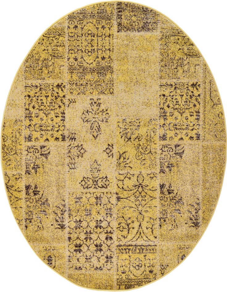 Detail image of 6' x 6' Patchwork Round Rug