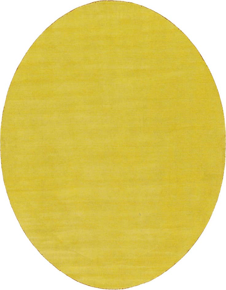 Detail image of 9' 10 x 9' 10 Hand Knotted Solid Gabbeh Wool Round Rug